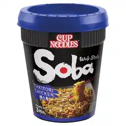 Tesco Nissin Cup Noodles Soba Wok Style Yakitori Chicken 89g offer