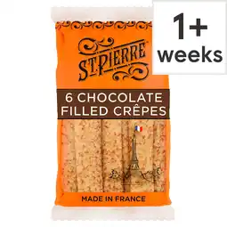 Tesco St Pierre Chocolate Filled French Crepes 6 Pack offer