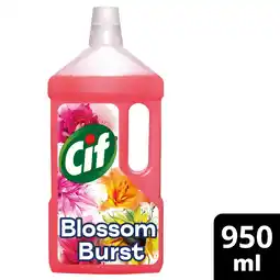Tesco Cif Floor Cleaner Liquid Blossom Burst Limited Edition 950ml offer