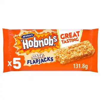 Tesco McVitie's Hobnobs Oaty Flapjacks 5 Pack 131.8g offer