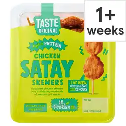 Tesco Taste Original Chicken Satay Skewers 200g offer