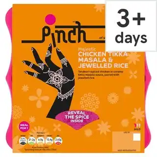 Tesco Pinch Majestic Chicken Tikka Masala & Jewelled Rice 400g offer