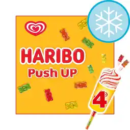 Tesco Wall's Haribo Push Up Ice Cream Sticks 4 x 85ml offer