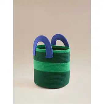 Asda George Home Green Dark Garden Rope Storage Basket offer