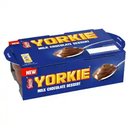 Iceland Yorkie Milk Chocolate Dessert 2 x 65g (130g) offer