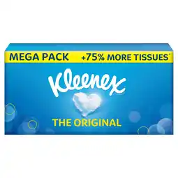 Tesco Kleenex Original Tissues MEGA Box 75% more tissues 112 Sheets offer