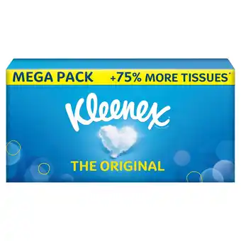 Tesco Kleenex Original Tissues MEGA Box 75% more tissues 112 Sheets offer