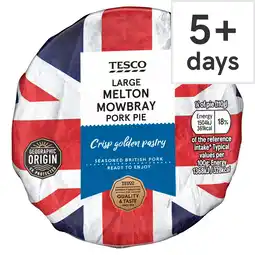 Tesco Tesco Large Melton Mowbray Pork Pie 440G offer