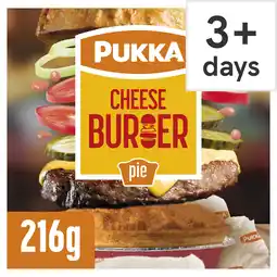 Tesco Pukka Cheese Burger Pie offer