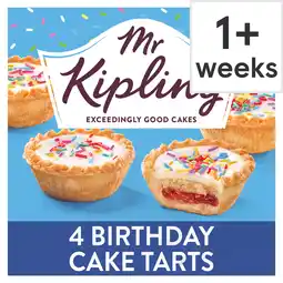 Tesco Mr Kipling Birthday Cake Tarts 4 pack offer