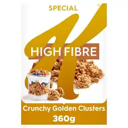 Tesco Kellogg's Special K High Fibre Crunchy Golden Clusters Cereal 360g offer