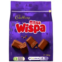 Tesco Cadbury Bitsa Wispa Chocolate Bag 100G offer