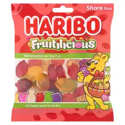 Tesco Haribo Fruitilicious Fruit Gums 150G offer
