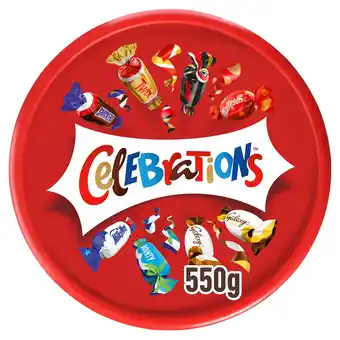 Tesco Celebrations Milk Chocolates Tub 550g offer