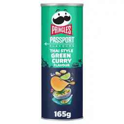 Tesco Pringles Passport Flavours Thai Style Green Curry Flavour 165g offer