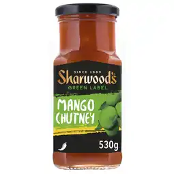 Tesco Sharwoods Green Label Mango Chutney 530G offer
