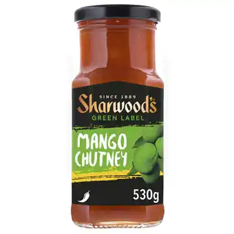 Tesco Sharwoods Green Label Mango Chutney 530G offer