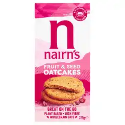 Tesco Nairn's Fruit & Seed Oatcakes 225g offer