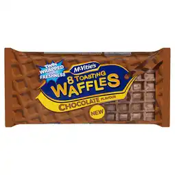 Tesco McVitie's Chocolate Toasting Waffles 8 Pack 200g offer