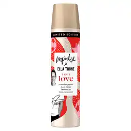 Tesco Impulse True Love Body Spray Deodorant 75Ml offer