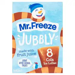 Tesco Mr Freeze Jubbly Cola Ice Lollies 8 x 62ml offer