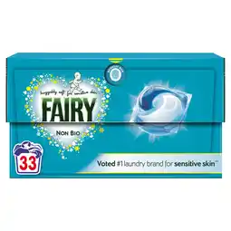 Tesco Fairy Non Bio Washing Pods 33 Washes 762.3g offer