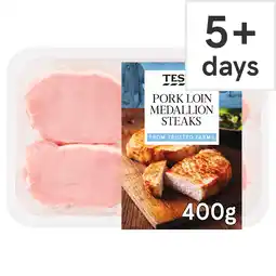 Tesco Tesco British Pork Loin Medallion Steaks 400g offer