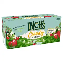 Tesco Inch's Cloudy Apple Cider Can 10x440ml offer