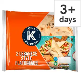 Tesco Deli Kitchen Lebanese Style Flatbreads 2 pack offer