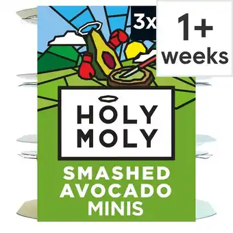 Tesco Holy Moly Smashed Avocado 3 x 57g offer