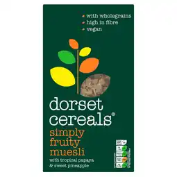 Tesco Dorset Cereals Simply Fruity Muesli 630G offer
