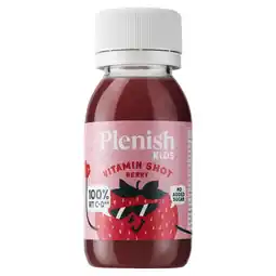 Tesco Plenish Kids Berry Vitamin Shot 60ml offer