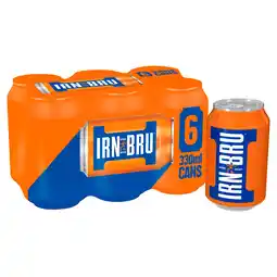 Tesco IRN-BRU Soft Drink Cans 6 x 330ml offer