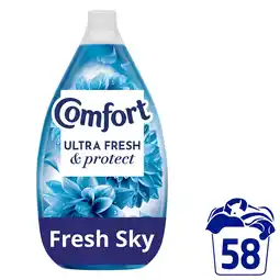 Tesco Comfort Ultra Fresh & Protect Fabric Conditioner Fresh Sky 58 Washes 870ml offer
