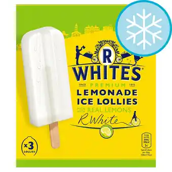 Tesco R Whites Lemonade Lollies 3 x 74ml offer