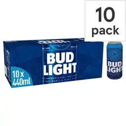 Tesco Bud Light 10X440ml offer