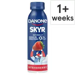 Tesco Danone Skyr 0% Fat High Protein Strawberry Yoghurt Drink 270g offer