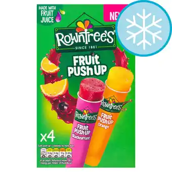 Tesco Rowntree's Fruit Push Up Ice Lollies - Orange & Blackcurrant 4 x 90ml offer