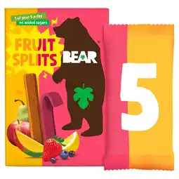 Tesco BEAR Fruit Splits Sour Berry & Mango 5X20G offer