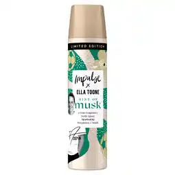 Tesco Impulse Hint Of Musk Body Spray Deodorant 75Ml offer