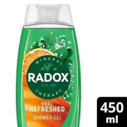 Tesco Radox Mineral Therapy Feel Refreshed Eucalyptus & Citrus Shower Gel 450 ml offer