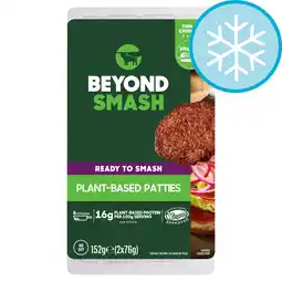 Tesco Beyond Smash Plant Based Patties 2 x 76g offer