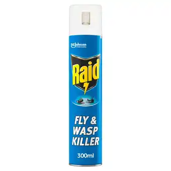 Tesco Raid Rapid Action Fly & Wasp Killer 300ml offer
