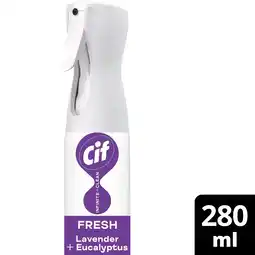 Tesco Cif Infinite Clean All in One: Fresh Lavender and Eucalyptus Spray 280ml offer