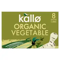 Tesco Kallo Organic Vegetable Stock Cubes 8 Pack 88g offer