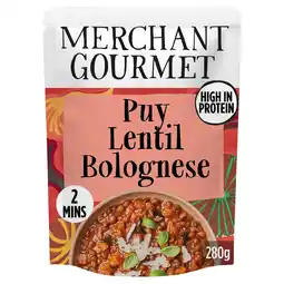 Tesco Merchant Gourmet Puy Lentil & Mixed Mushroom Bolognese 280g offer