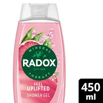 Tesco Radox Grapefruit & Ginger Feel Uplifted Shower Gel 450ml offer