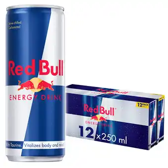 Tesco Red Bull Energy Drink 12 X 250M offer