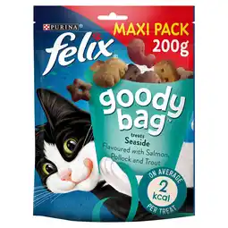 Tesco Felix Goody Bag Cat Treats Seaside Mix 200G offer