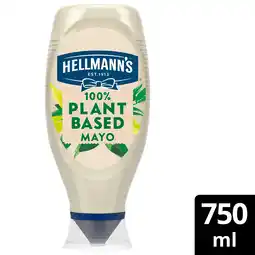 Tesco Hellmann's Plant Based Mayo 750ml Squeezy offer